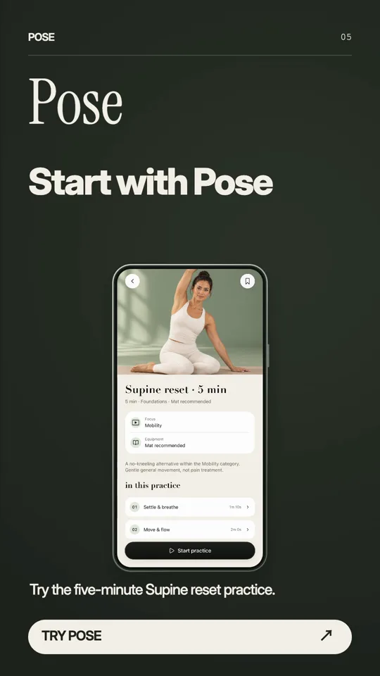 Start with Pose — 回到具体练习与行动邀请。